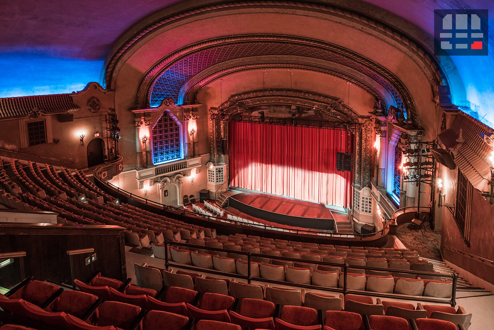 stock photo theater balcony