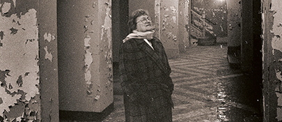 Marge Setter on the Mezzanine Pre-Restoration 1980's
