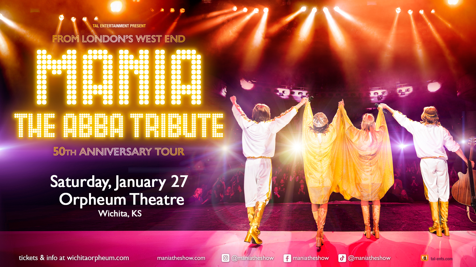 Mania: The ABBA Tribute - Orpheum Theatre